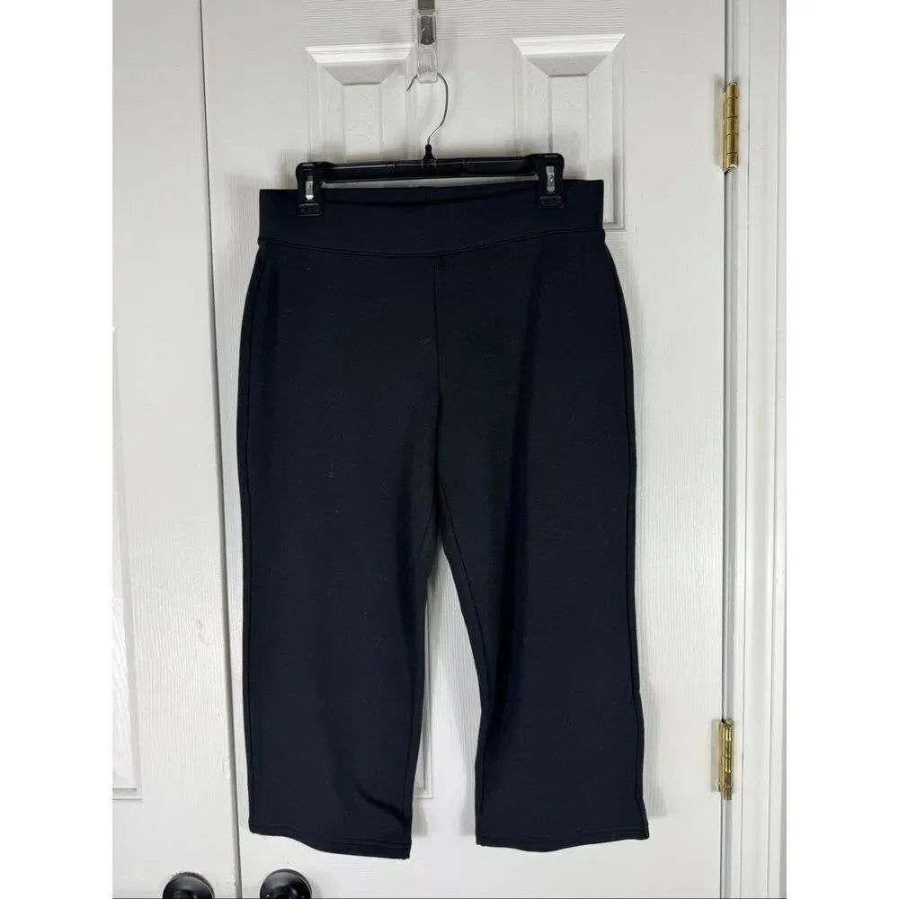 NWT Talbots Black Cropped Bottoms Size Small